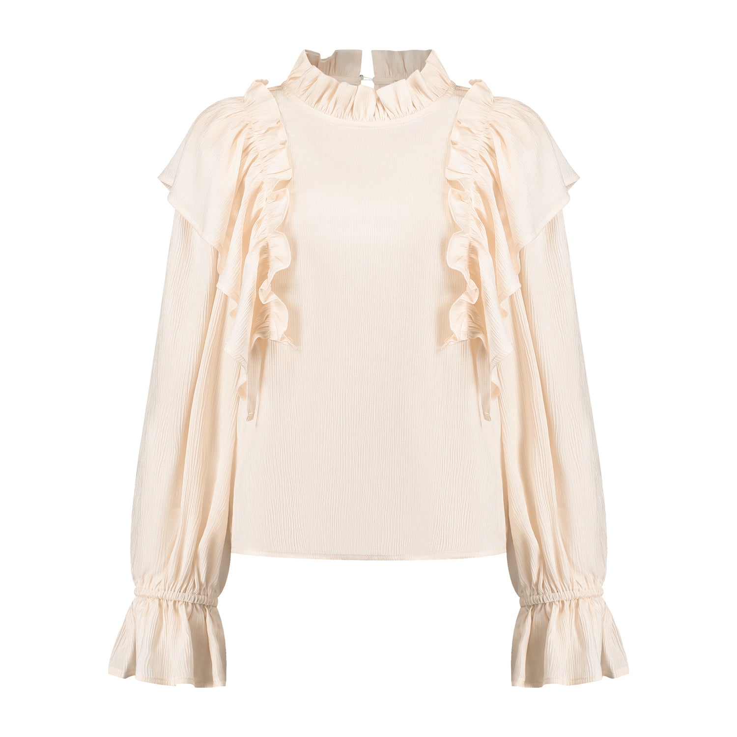 MilliBlouse_Beige_Front